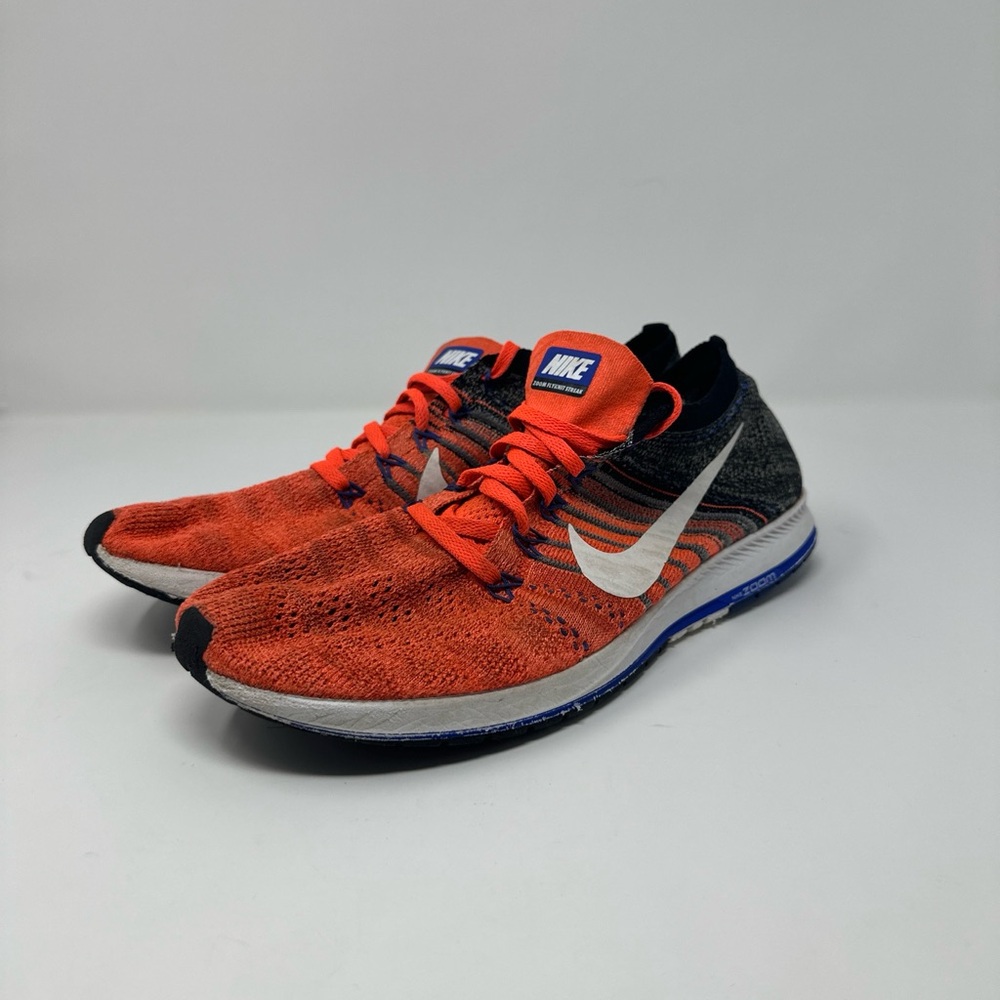 NIKE Flyknit Streak Orange and Blue Size 10.5 Men’s Running Shoes